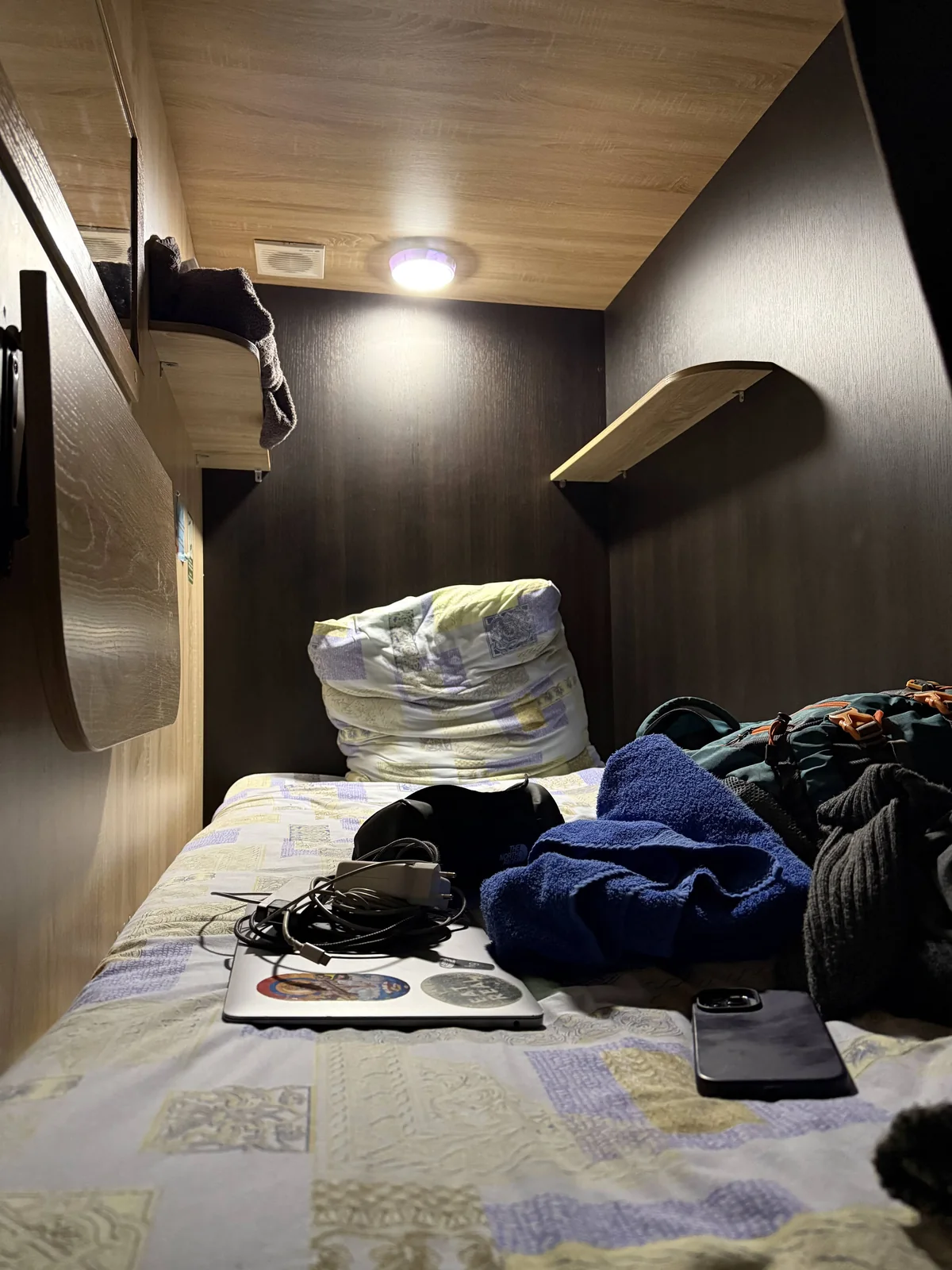My accommodation in Vladivostok before boarding
