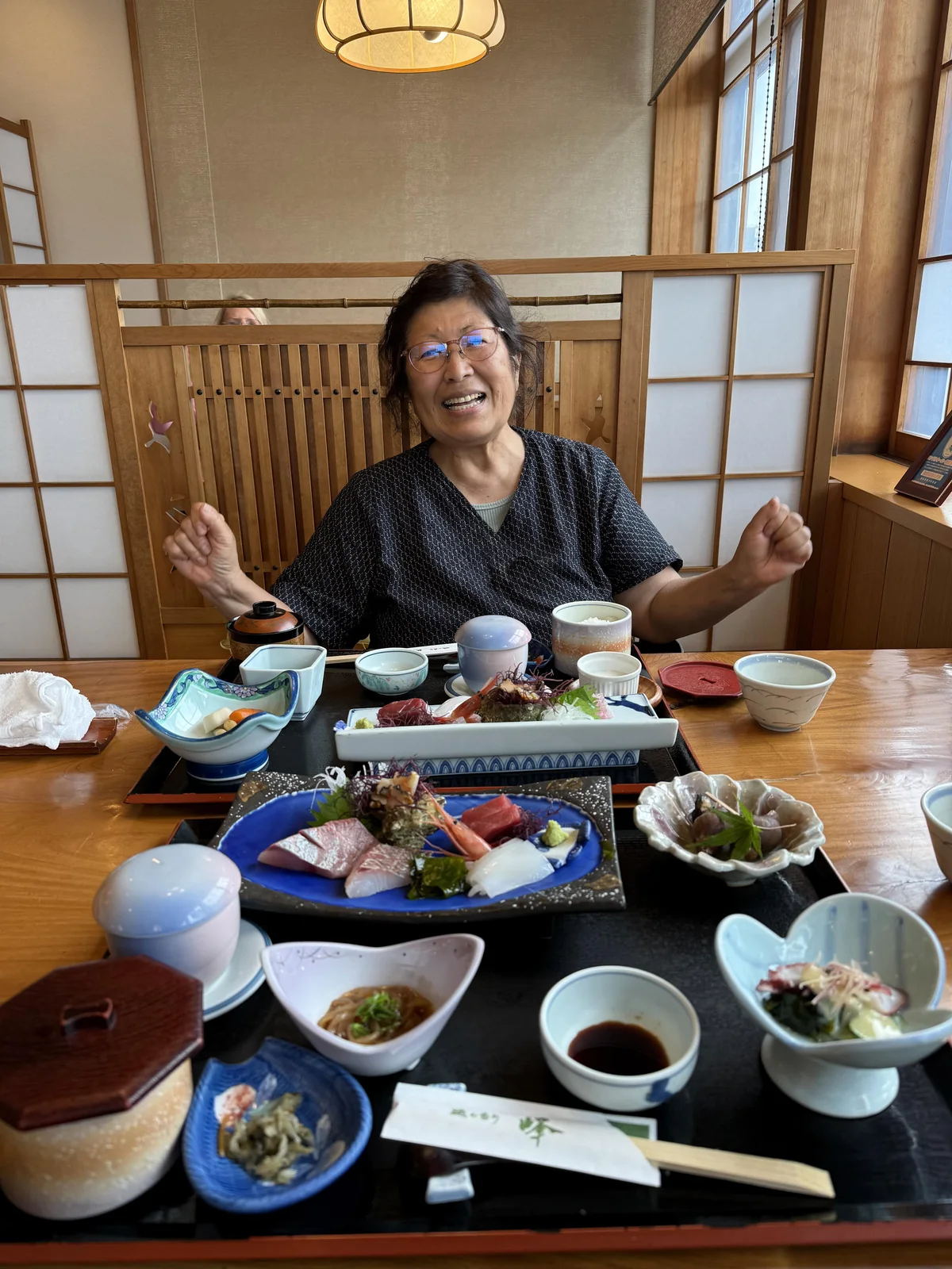 In Japan, after the crossing