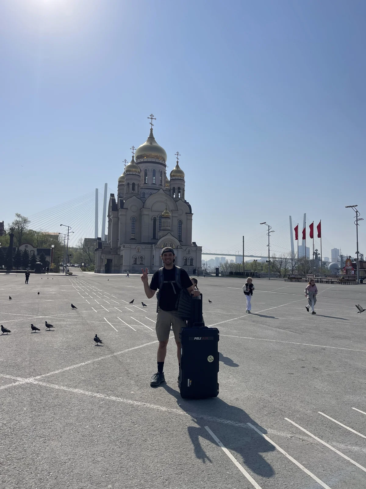 Fabio in Vladivostok at the end of the Russian leg